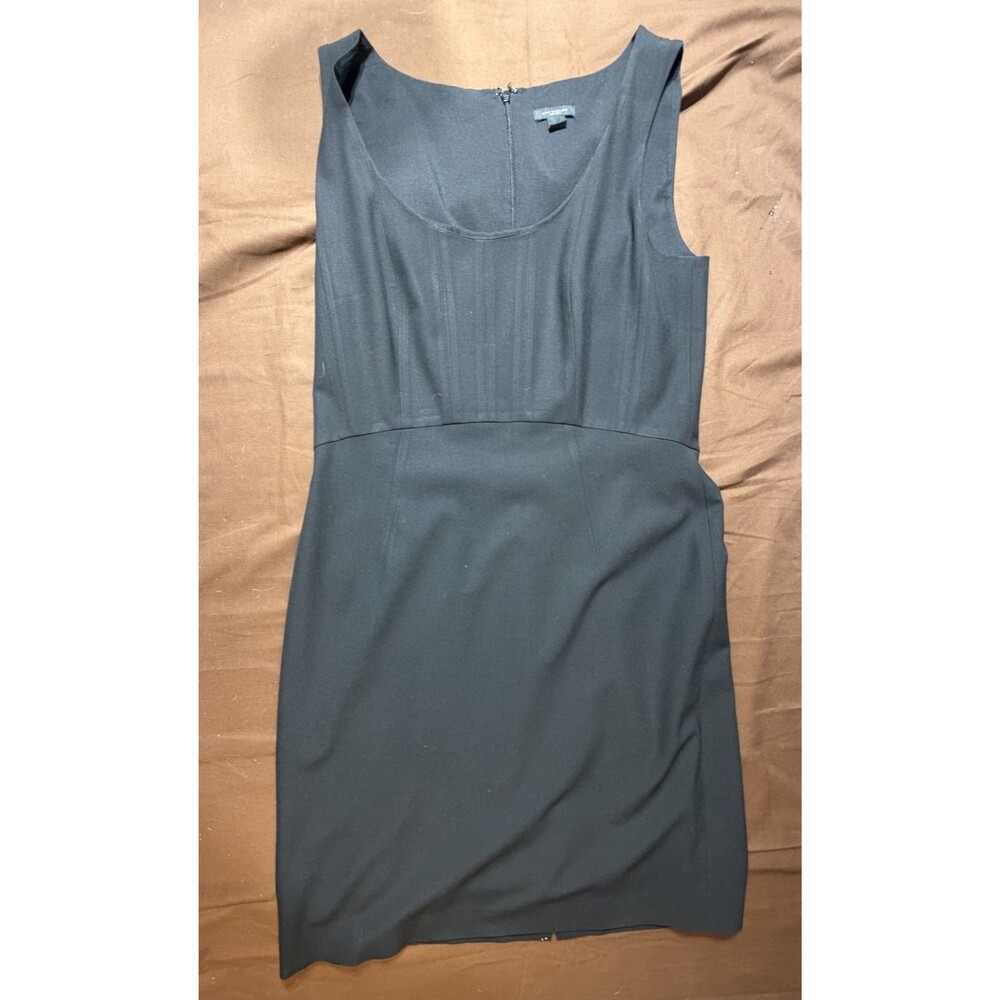 Ann Taylor Women's Black LBD Dress Size 6 Corset Style Top Pencil Knee Length